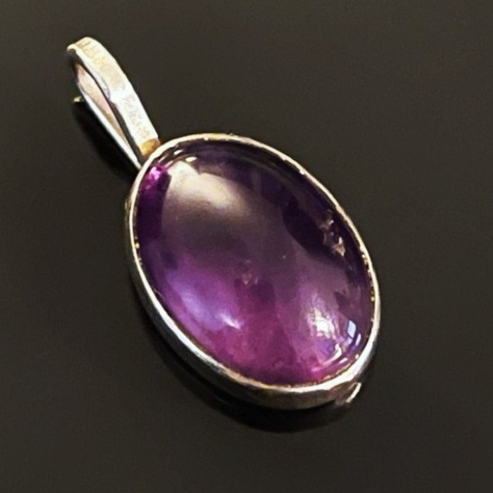 Genuine Natural Amethyst Pendant